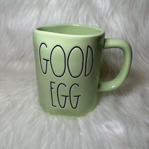 Rae Dunn Green Good / Bad Egg Mug Double Sided